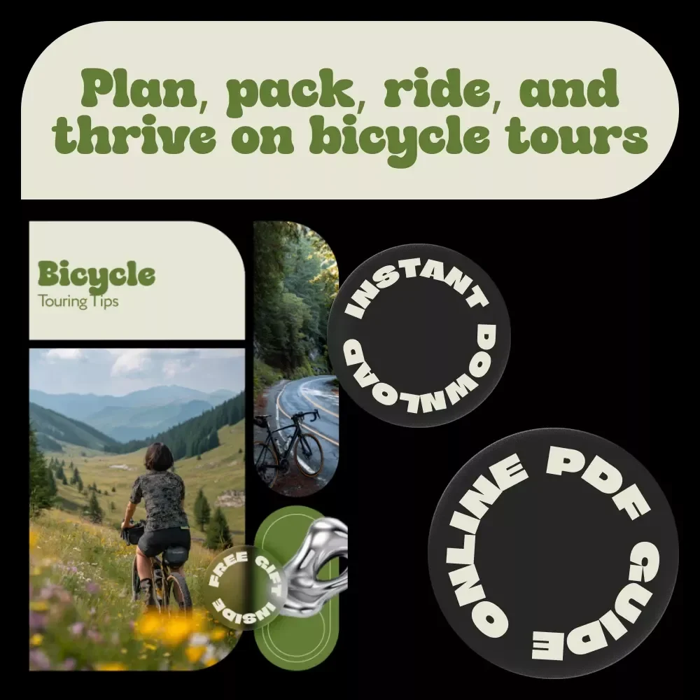 Bicycle Touring Tips – The Ultimate Bicycle Touring Tips Guide for Planning, Packing & Riding with Confidence | Digital Download