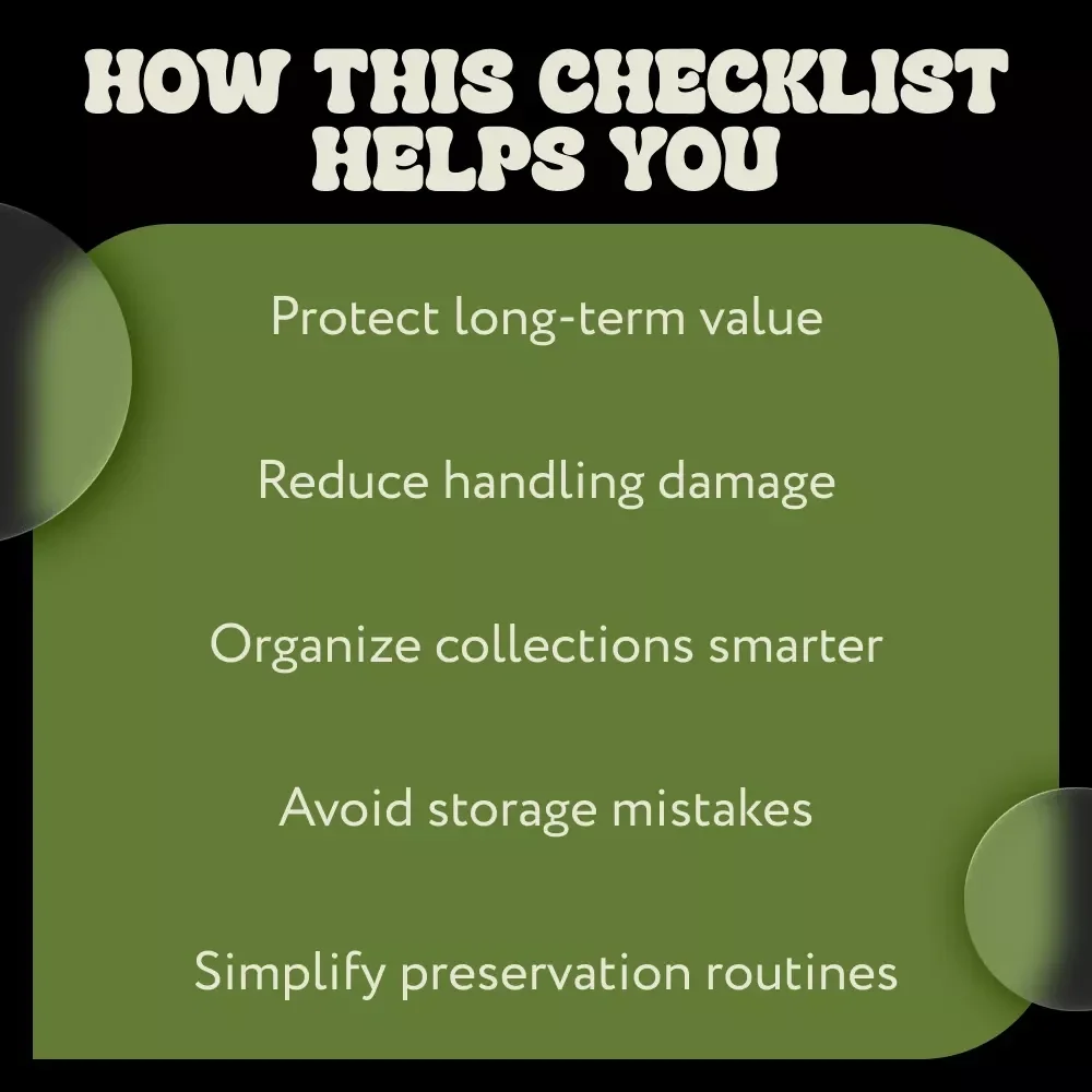 Timeless Stamp Treasures That Stay Pristine | Printable Checklist for Collectors | Stamp Collection Care Tips & Preservation Guide