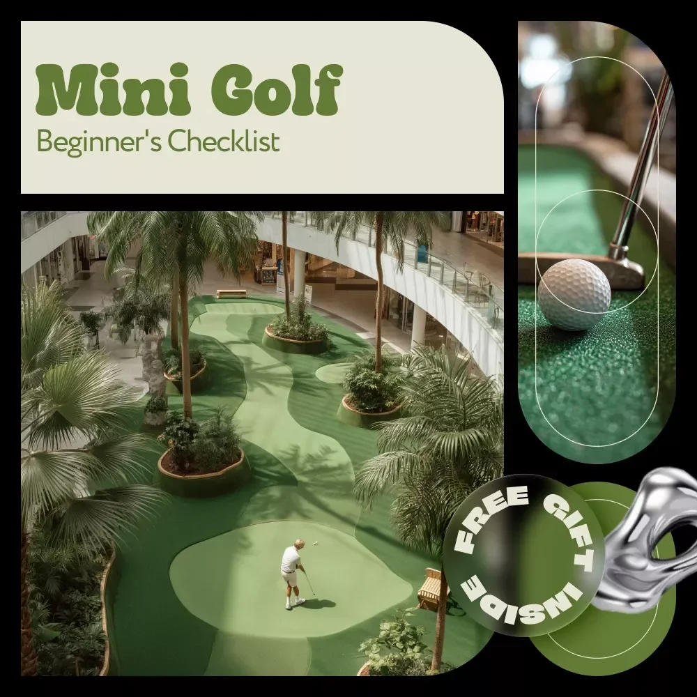 Mini Golf Beginner's Checklist | Easy Step-by-Step Guide for How to Take Up Mini Golf | Printable Digital Checklist for First-Time Players
