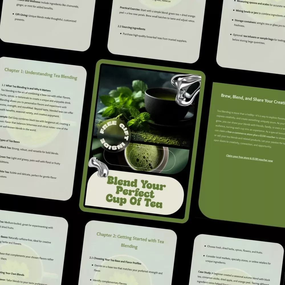 Blend Your Perfect Cup of Tea – A Practical Tea Blending Guide with Tea Blending Tips for Beginners & Creators
