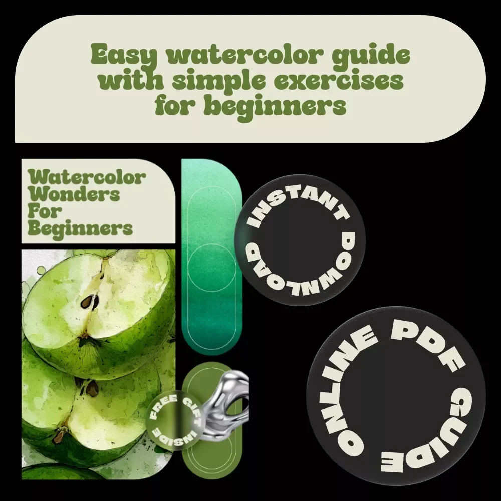 Watercolor Wonders for Beginners – Step-by-Step Ebook with Simple Watercolor Exercises for Beginners, Easy Techniques, Creative Practice Guide