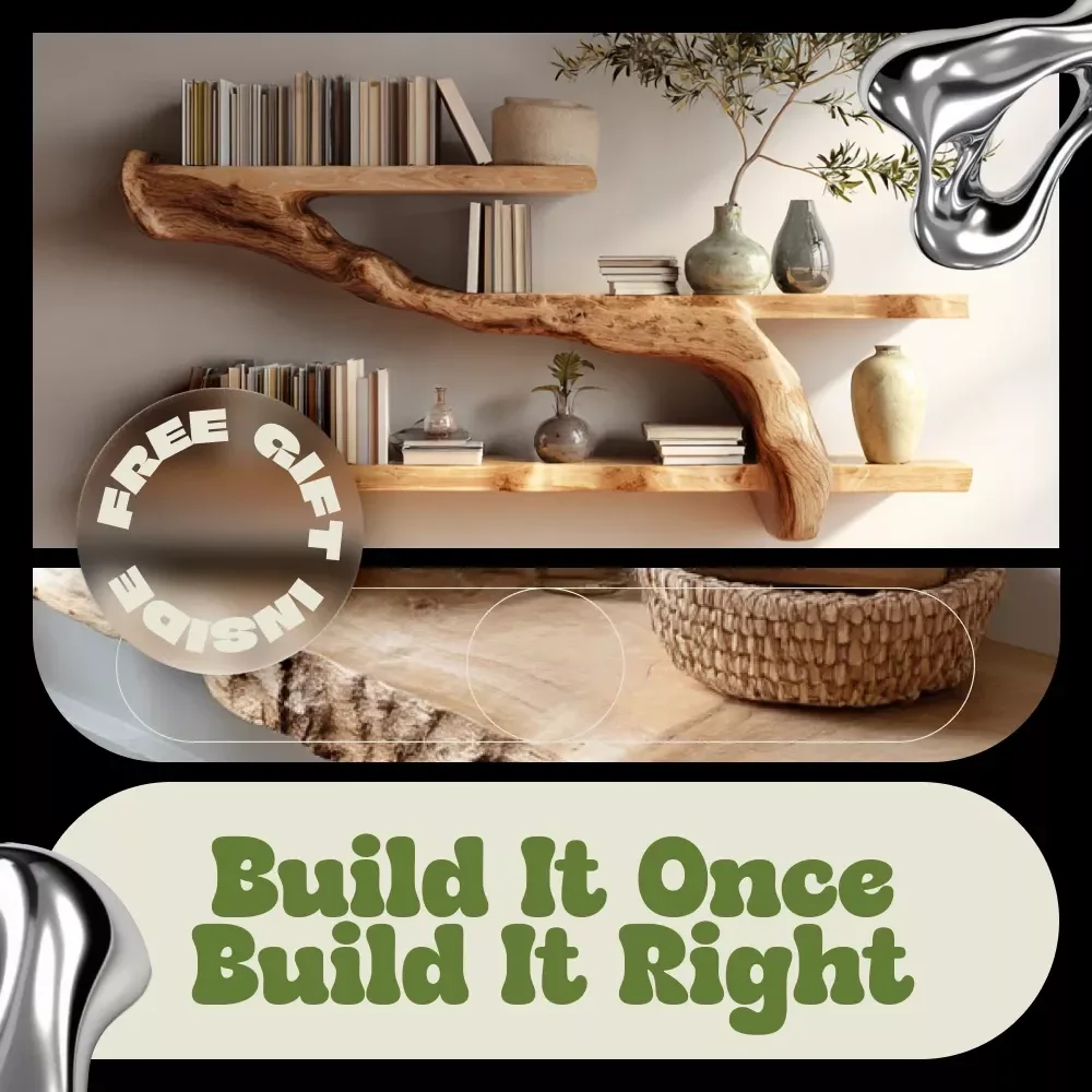 Build It Once Build It Right | DIY Shelf Building Guide, Woodworking eBook, Step-by-Step Shelving Plans, Home Organization Digital Download