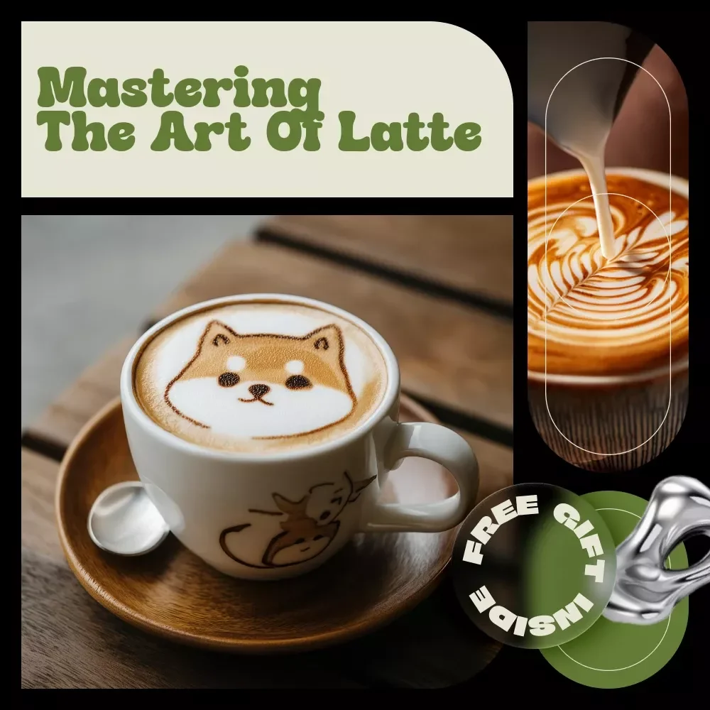 Mastering the Art of Latte | Easy Coffee Guide for Beginners & Home Baristas | Latte Art Basics Digital Download