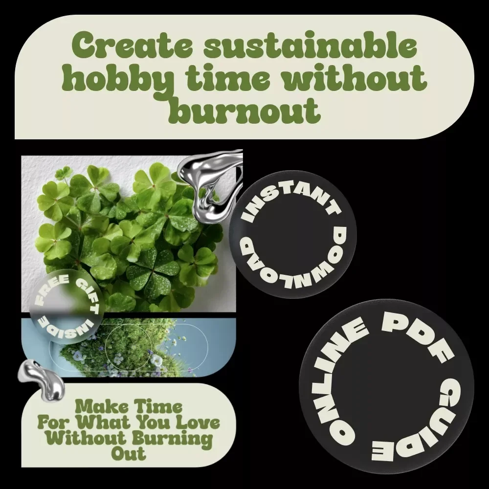 Make Time for What You Love Without Burning Out – Practical eBook Guide for Sustainable Hobbies & Hobby Time Management Strategies