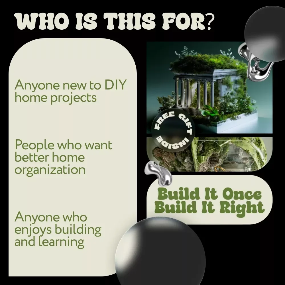 Build It Once Build It Right | DIY Shelf Building Guide, Woodworking eBook, Step-by-Step Shelving Plans, Home Organization Digital Download