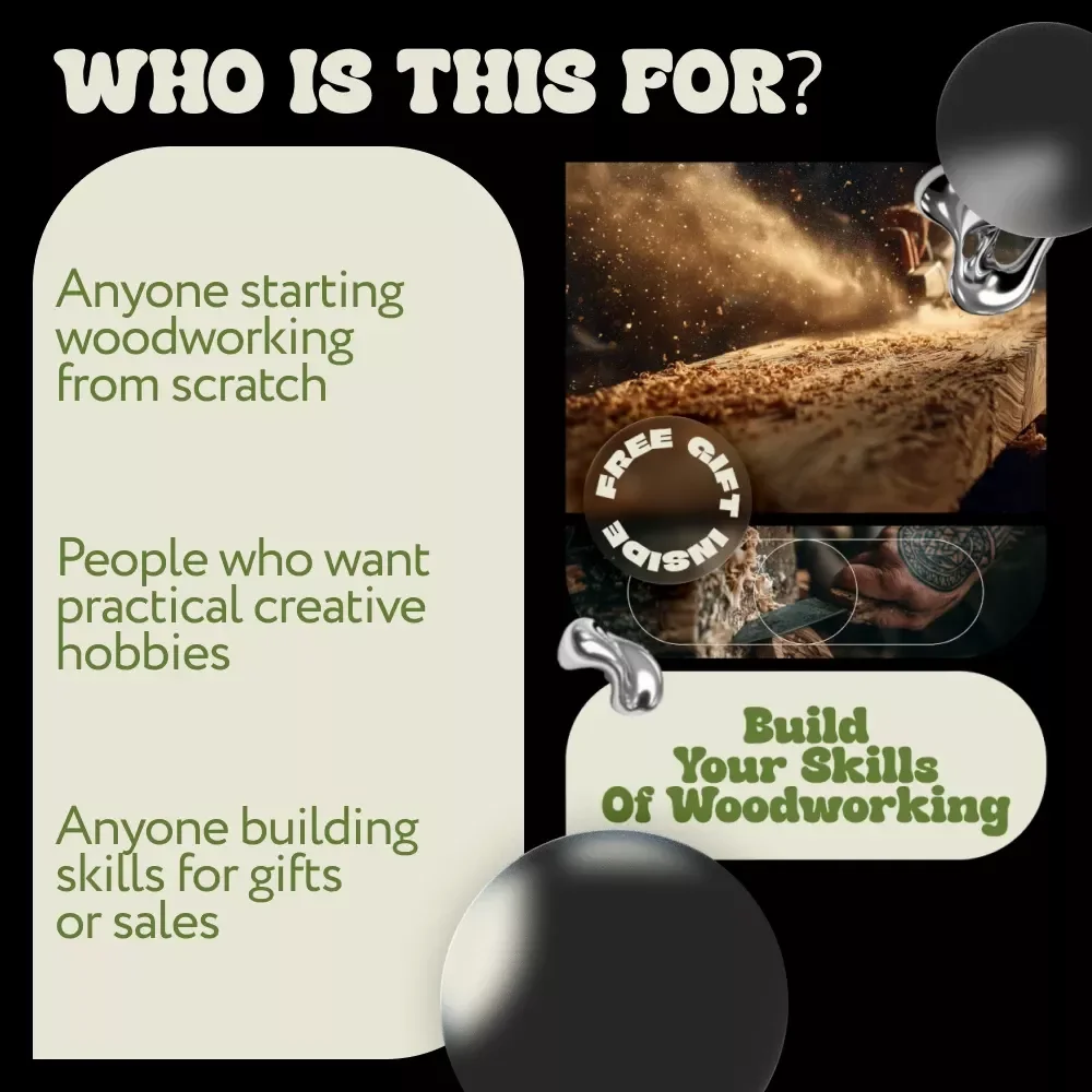 Build Your Skills of Woodworking – Beginner-Friendly eBook with Woodworking Starter Tips, Tools, Projects & Modern AI Guidance