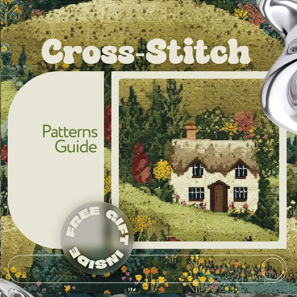 Cross-Stitch Patterns Guide – Beginner-Friendly Ebook with Cross Stitch Patterns for Beginners, Tools, Techniques & Modern Digital Methods