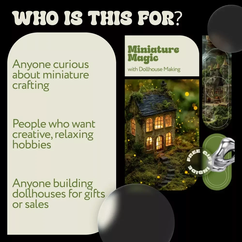 Miniature Magic with Dollhouse Making | Creative Dollhouse Making Ideas Ebook for Beginners & Hobbyists | Step-by-Step Mini Home Guide
