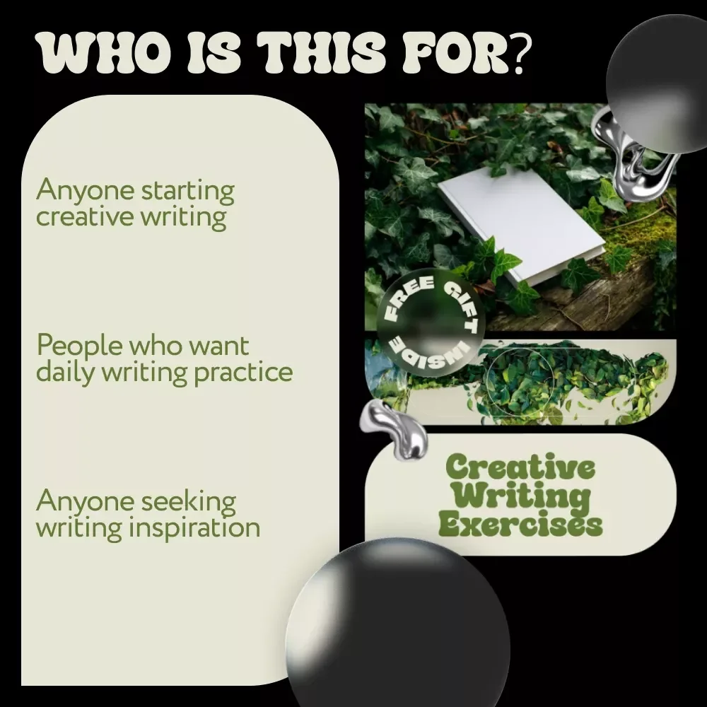 Creative Writing Exercises eBook | Creative Writing Exercises for Writers, Storytelling Prompts, Character & Plot Development Guide