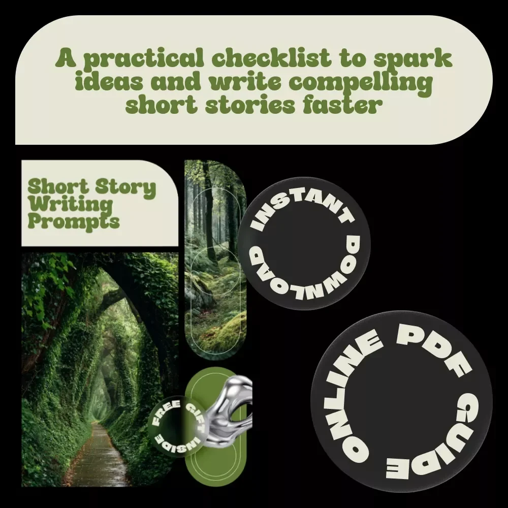 Short Story Writing Prompts Checklist | Creative Short Story Writing Prompts for Writers, Authors & Storytellers