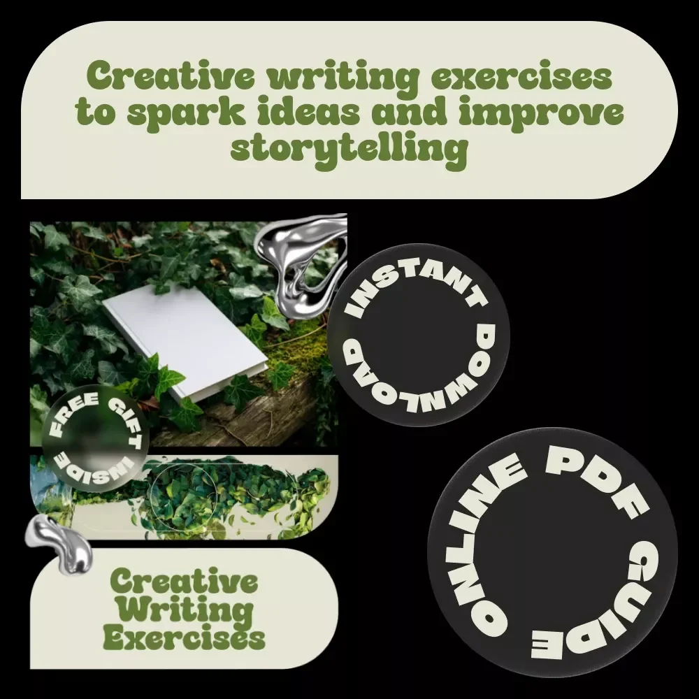 Creative Writing Exercises eBook | Creative Writing Exercises for Writers, Storytelling Prompts, Character & Plot Development Guide