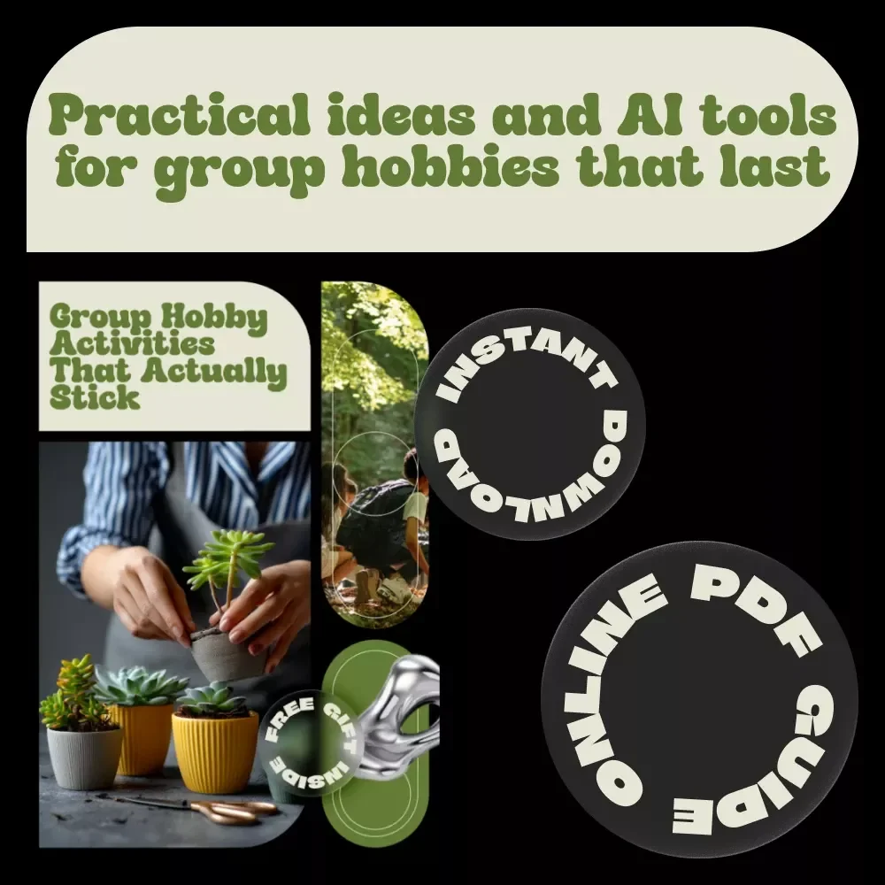 Group Hobby Activities That Actually Stick – Practical Ebook with Ideas for Group Hobby Activities, Team Bonding, Social Clubs & Friends