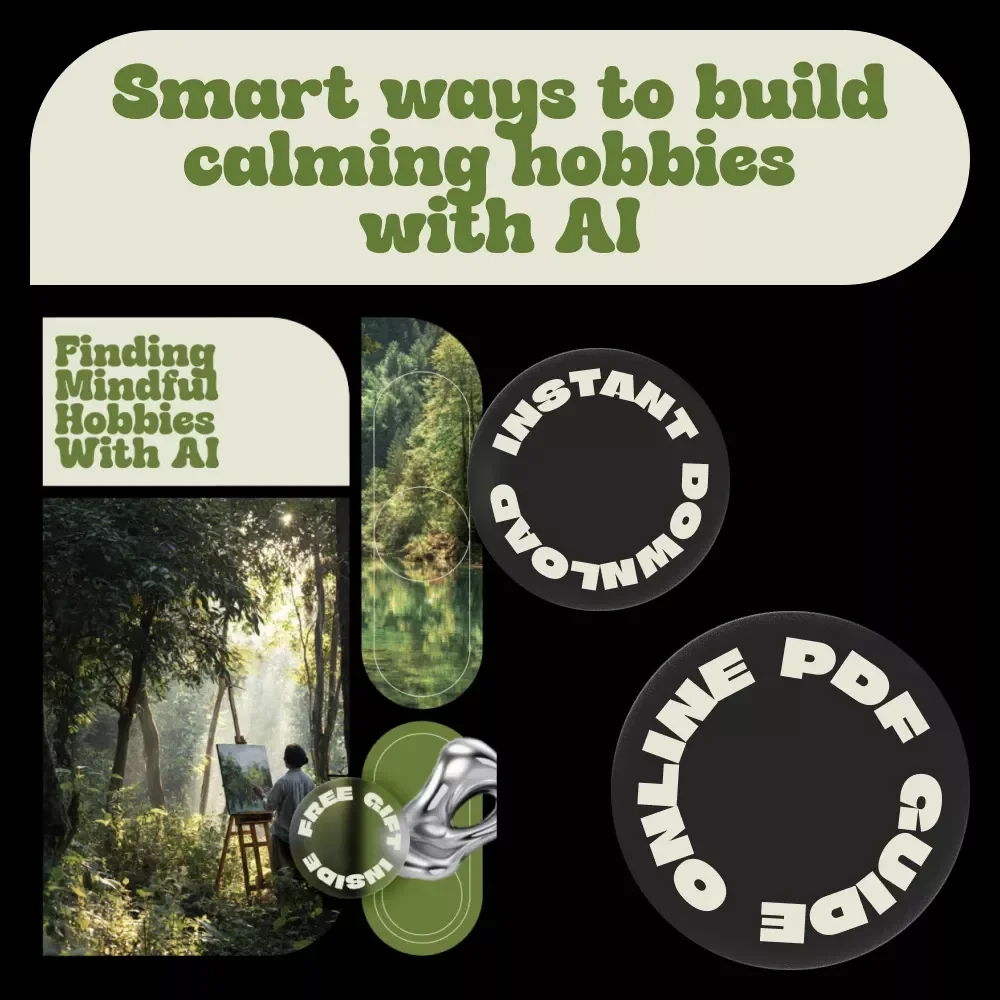 Finding Mindful Hobbies with AI | Digital Guide for Relaxation & Balance | Smart Self-Care Using ai tools to suggest mindful hobby sessions