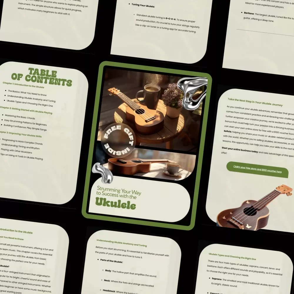 Strumming Your Way to Success with the Ukulele: The Ultimate Ukulele Guidance for Novices Digital Guide for Beginners, Chords, Strumming Patterns, and Playing Tips