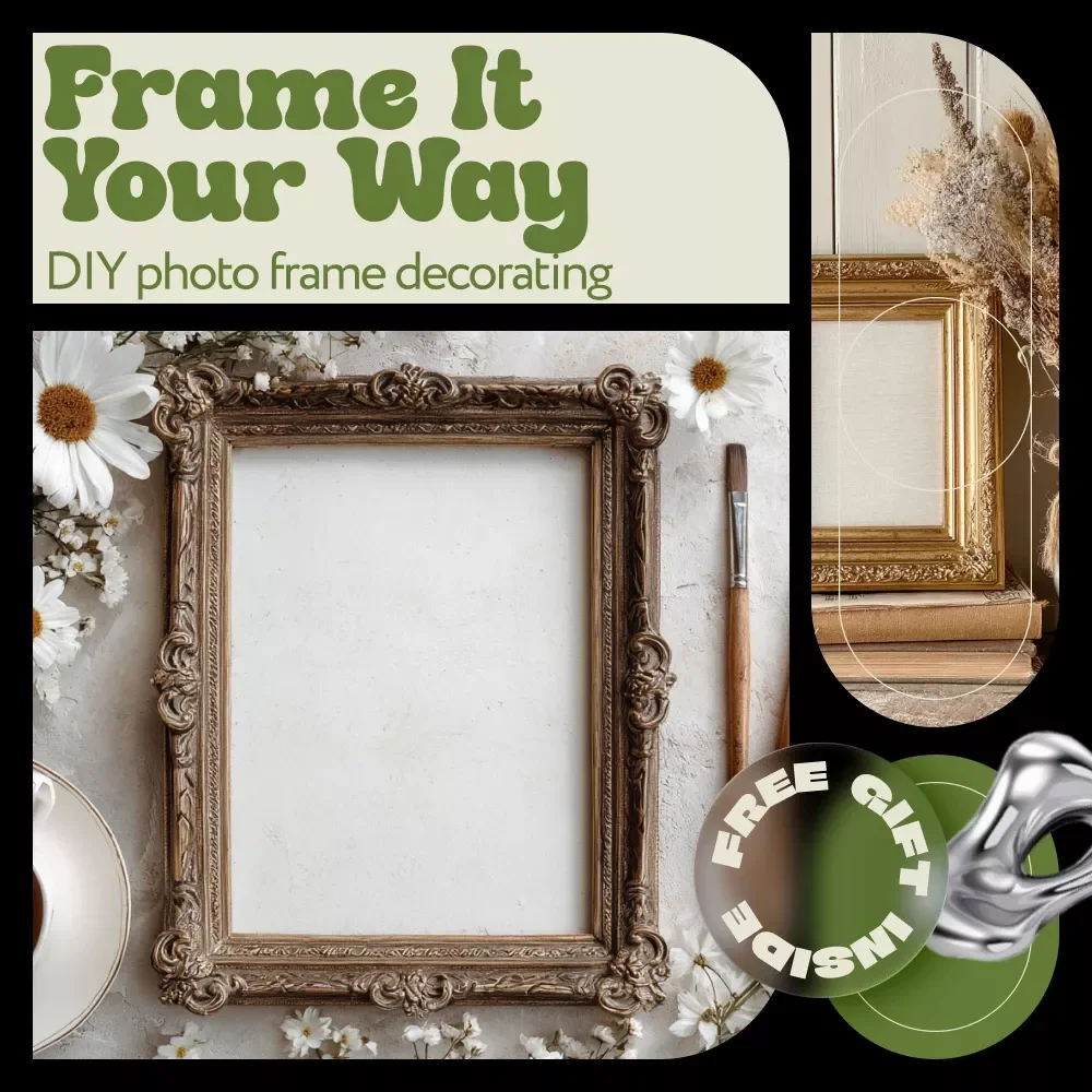 Frame It Your Way – diy photo frame decorating ideas Guide | Creative DIY Photo Frame Decor, Styling, Gift-Making & Design Planning eBook