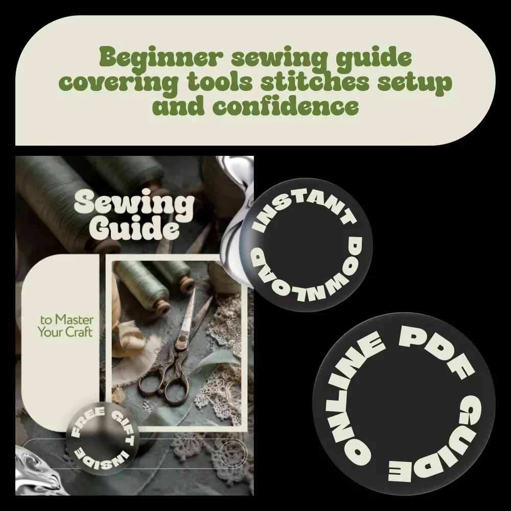 Sewing Guide to Master Your Craft – Beginner-Friendly Digital Sewing Guide on How to Start Sewing, Tools, Stitches & Creative Projects