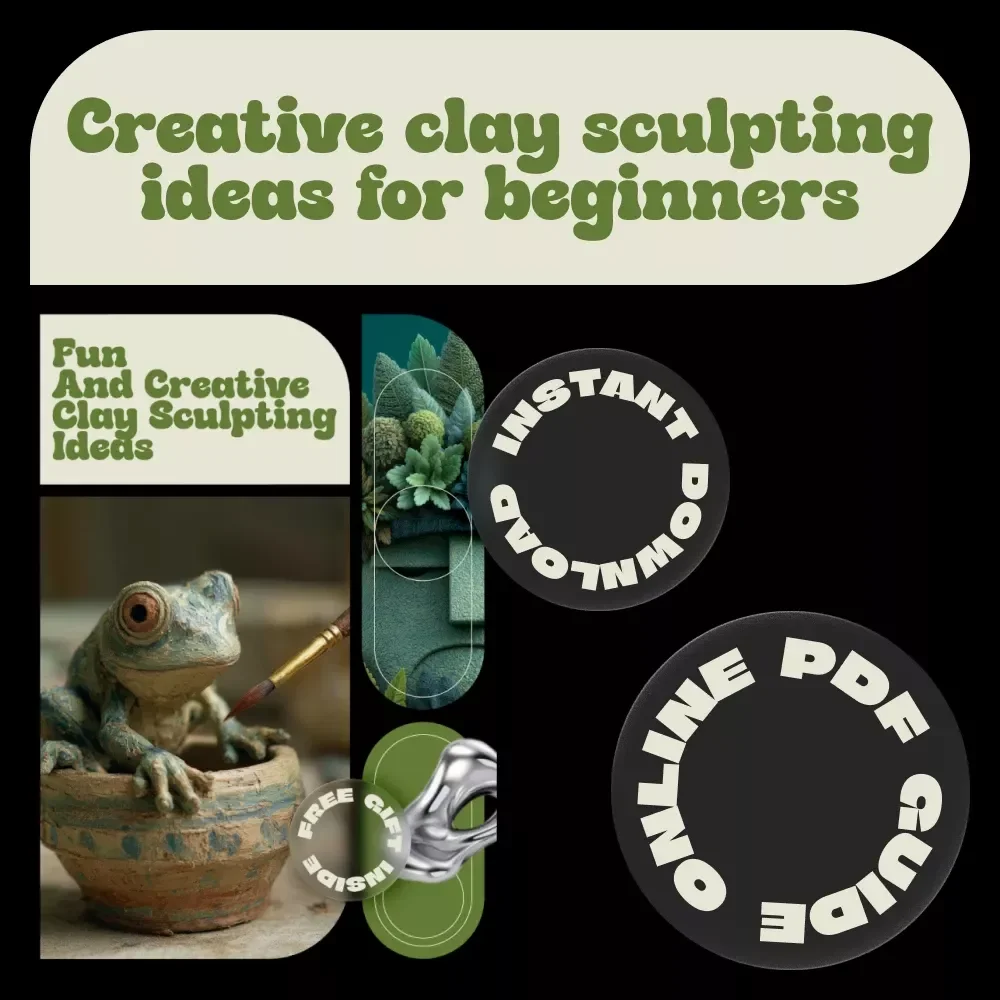 Fun and Creative Clay Sculpting Ideas | Beginner Clay Guide, Easy Sculpting Projects, Step-by-Step Techniques, Digital Download for Artists & Hobbyists