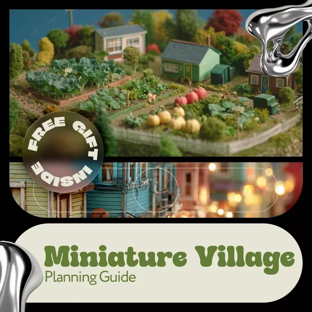 Miniature Village Planning Guide – Complete Miniature Village Planning Guide eBook for Beginners & Hobbyists, Step-by-Step Miniature Village Design, Building, Landscaping & Display Digital Download