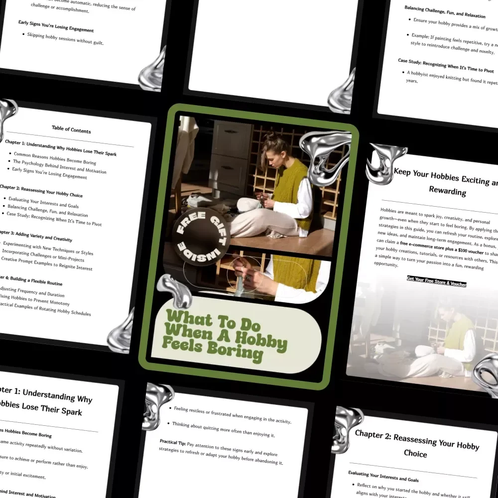 What to Do When a Hobby Feels Boring – Practical eBook Guide to Reignite Motivation, Creativity, and Joy in Your Favorite Hobbies