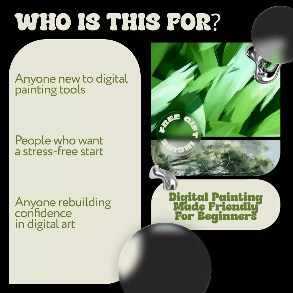 Digital Painting Made Friendly for Beginners – Easy Start Guide with digital painting beginner tips, Simple Tools, Brushes, Layers & Confidence-Building Workflow