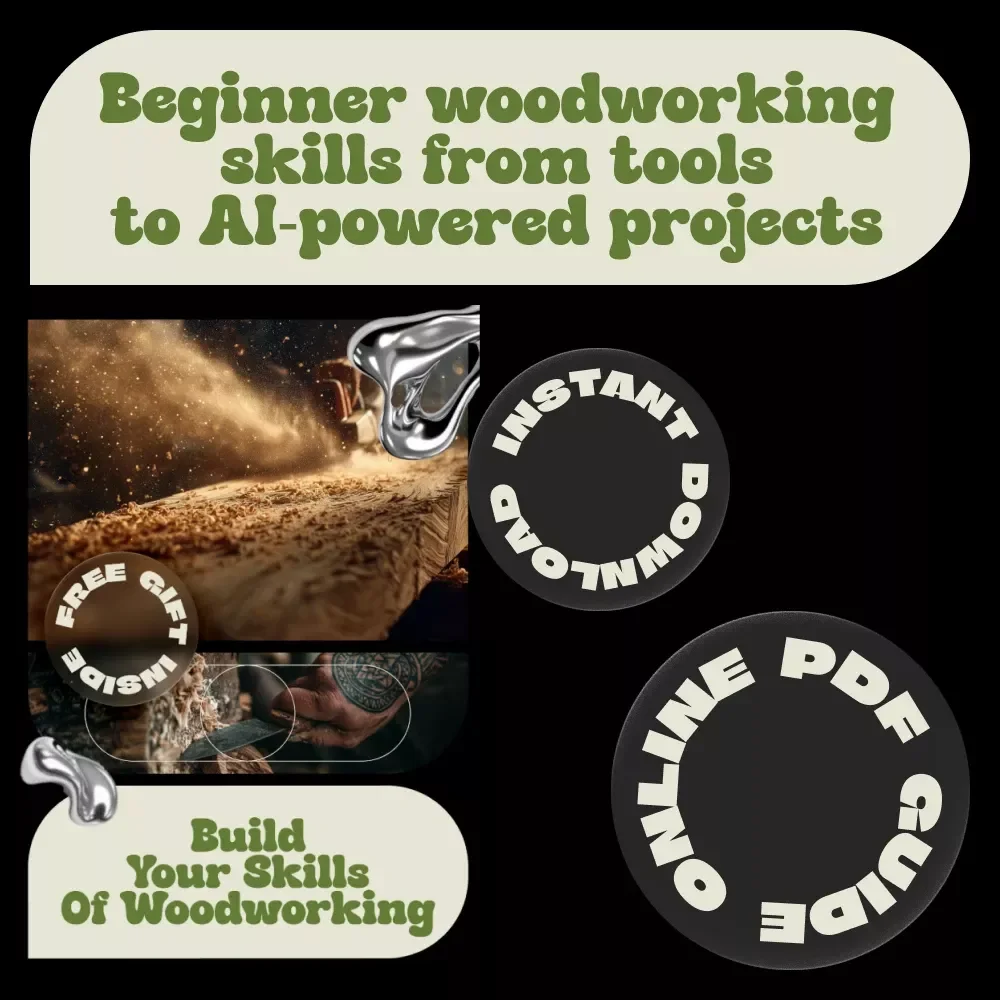 Build Your Skills of Woodworking – Beginner-Friendly eBook with Woodworking Starter Tips, Tools, Projects & Modern AI Guidance