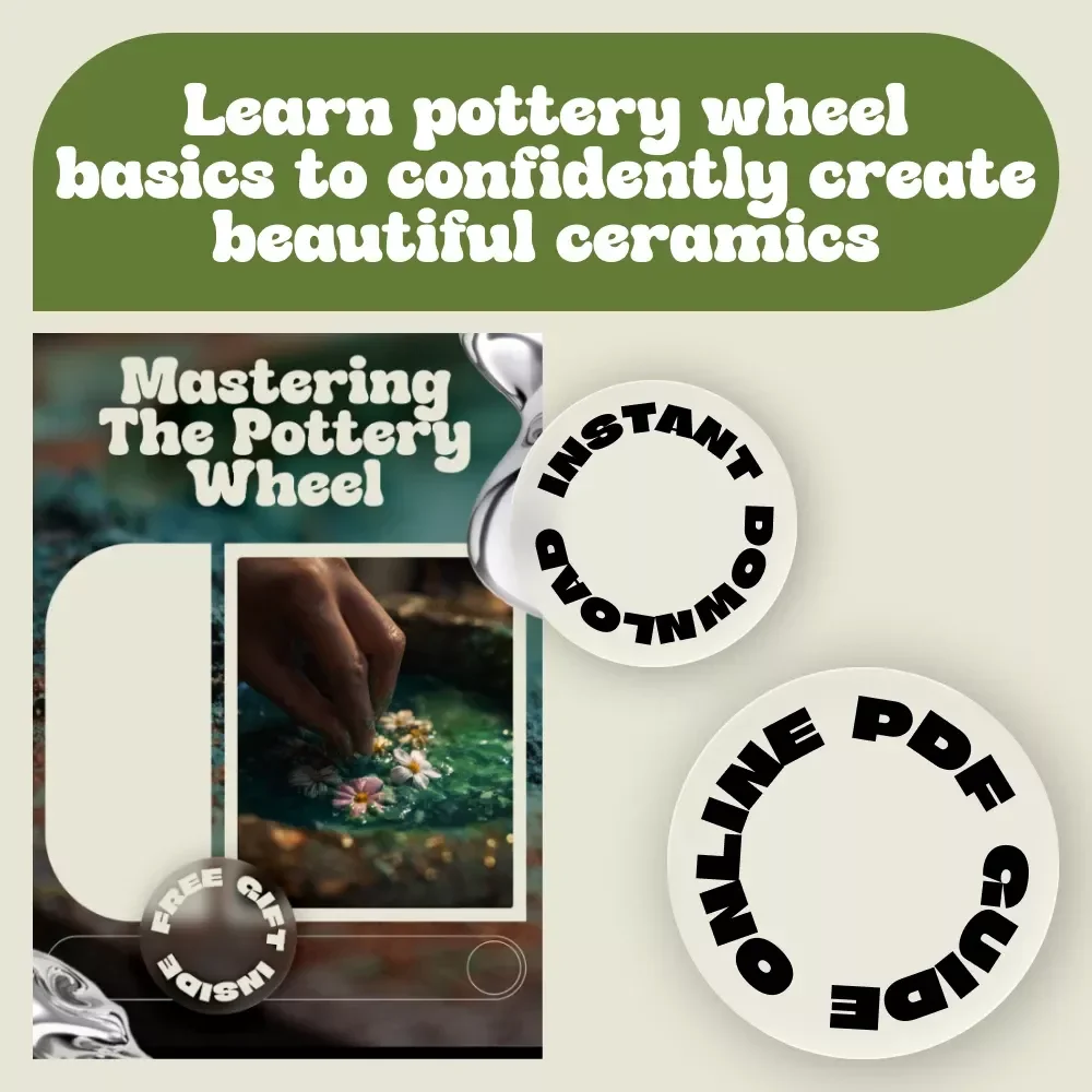 Mastering the Pottery Wheel | Beginner-Friendly Pottery Wheel Guide & Ebook with Step-by-Step Techniques, Studio Setup Help, and pottery wheel for beginners tips