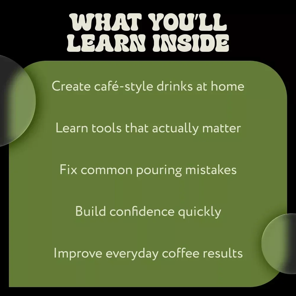 Mastering the Art of Latte | Easy Coffee Guide for Beginners & Home Baristas | Latte Art Basics Digital Download