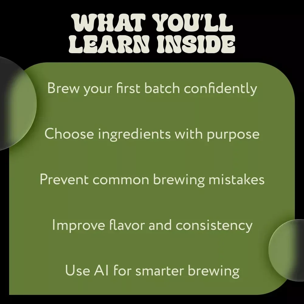 A Beginner's Guide to Home Brewing Success | Easy eBook with Home Brewing Tips for Beginners | DIY Beer Brewing Digital Download