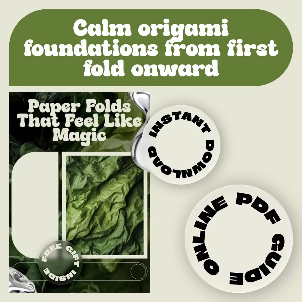 Paper Folds That Feel Like Magic – A Calming Origami for Beginners eBook Guide to Mindful Folding & Creative Confidence