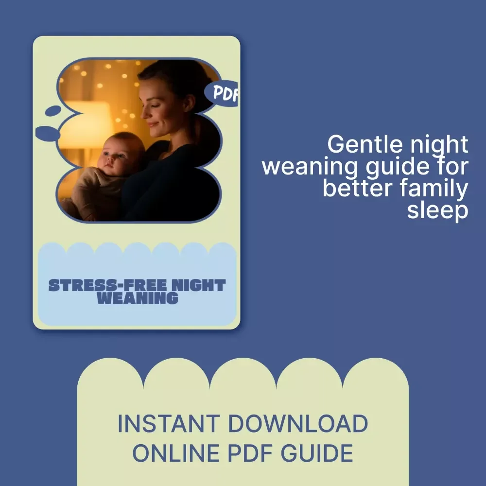 Stress-Free Night Weaning – Gentle Baby Sleep Guide, Night Feed Reduction eBook, Calm Bedtime Routine Checklist for Parents