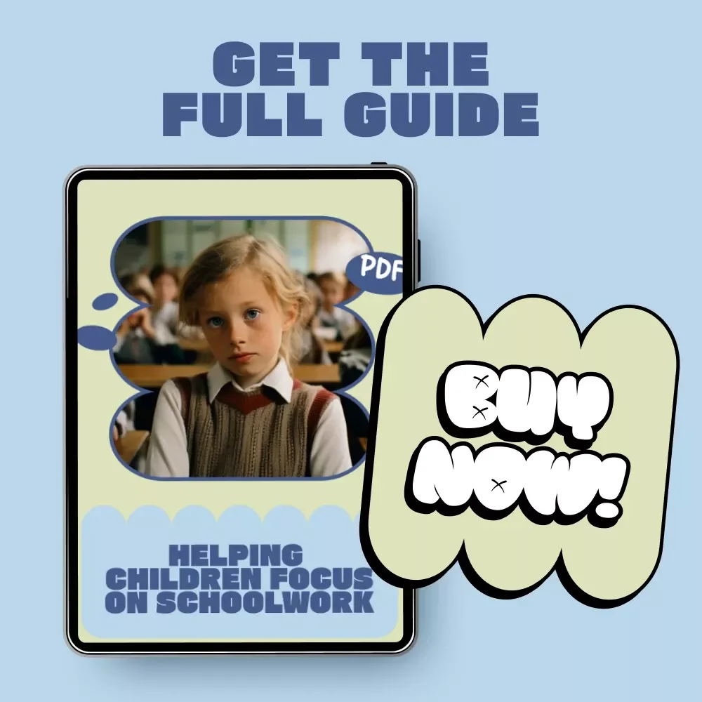 Helping Children Focus on Schoolwork – A Practical Parent Guide on how to help child focus on schoolwork, Build Better Study Habits, and Create Calm, Consistent Learning Routines at Home