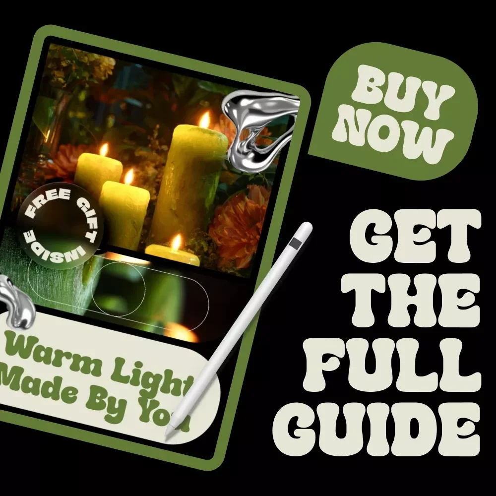 Warm Light Made by You – Beginner Candle Making Guide, eBook, Checklist, DIY Wax, Wicks, Fragrance Oils & Creative Candle Projects
