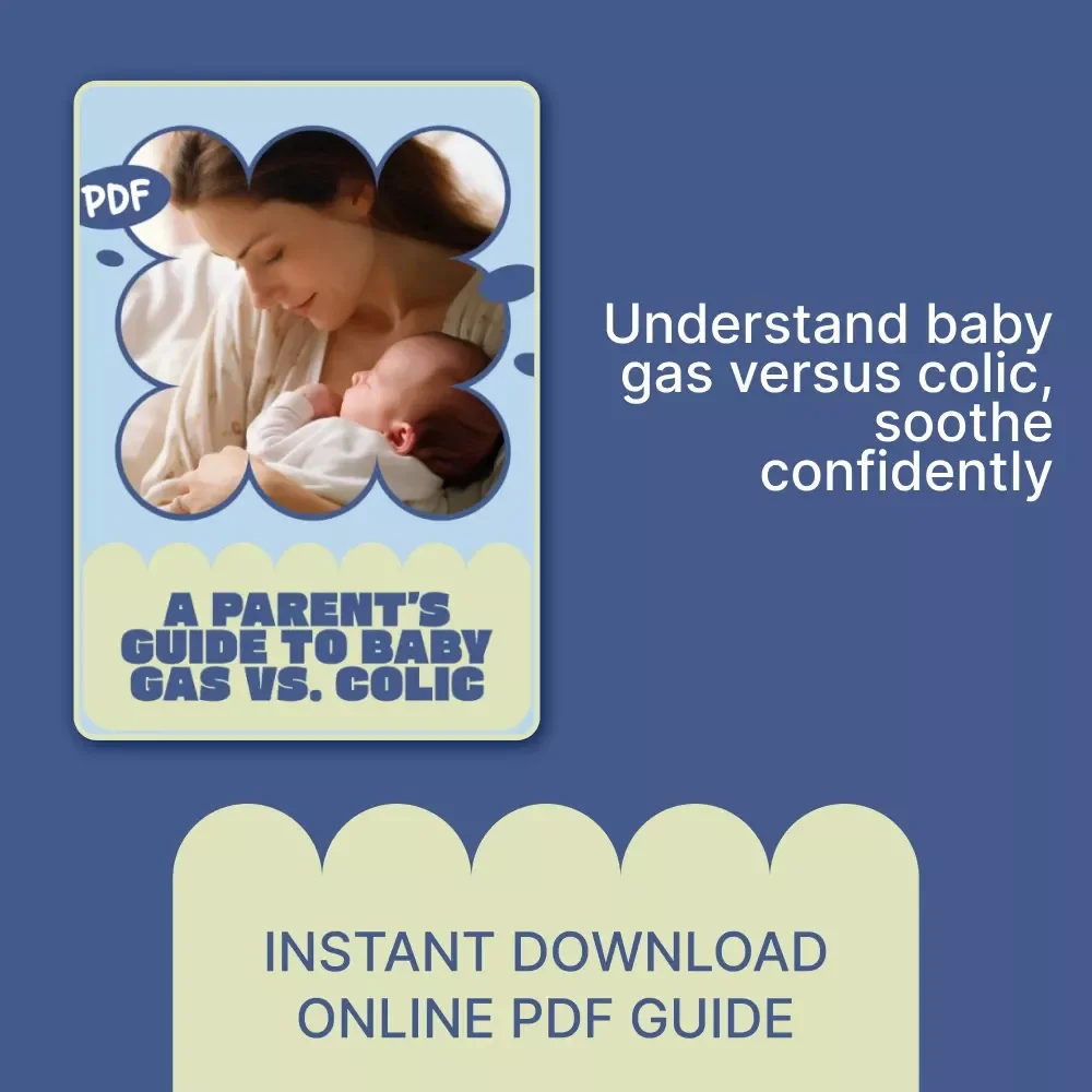 A Parent’s Guide to Baby Gas vs. Colic | Newborn Crying Solutions, Baby Gas vs Colic Symptoms Explained | Digital Parenting Guide