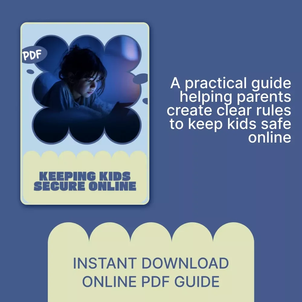 Keeping Kids Secure Online – Practical eBook Guide for Parents | Kids Online Safety Rules, Screen Time, Privacy & Cyber Safety