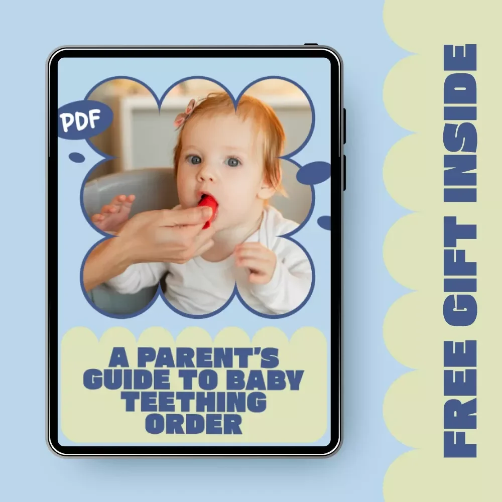 A Parent’s Guide to Baby Teething Order | Easy Baby Teething Order of Teeth Timeline, Printable Guide for New Parents & Caregivers
