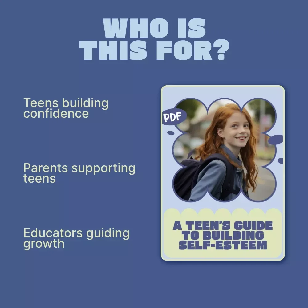 A Teen’s Guide to Building Self-Esteem | Confidence Workbook for Teens | Practical Mindset Guide & Digital Ebook