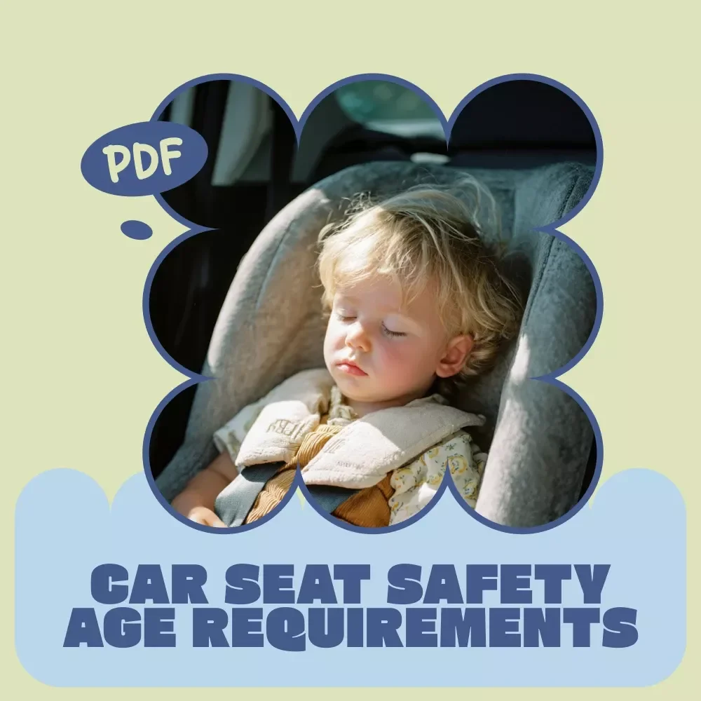 Car Seat Safety Age Requirements Checklist | Printable Child Car Seat Guide | Car Seat Safety Age Requirements for Parents & Caregivers