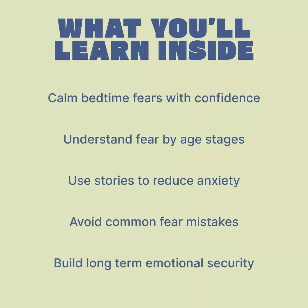 Understanding and Calming Kids’ Nighttime Fears – Practical eBook Guide for Parents | Kids Fears at Night Explained