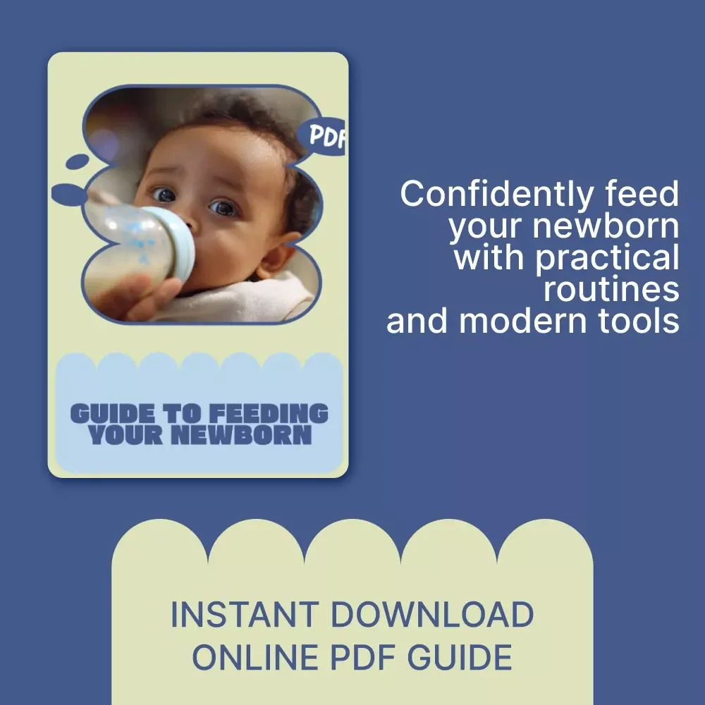 Guide to Feeding Your Newborn – New Parent eBook, Breastfeeding vs Formula, Feeding Schedule & Routine