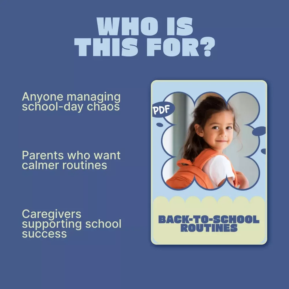 Back-to-School Routines | Back to School Routine eBook for Kids & Parents | Daily Schedules, Morning & Bedtime Checklists, Homework Systems