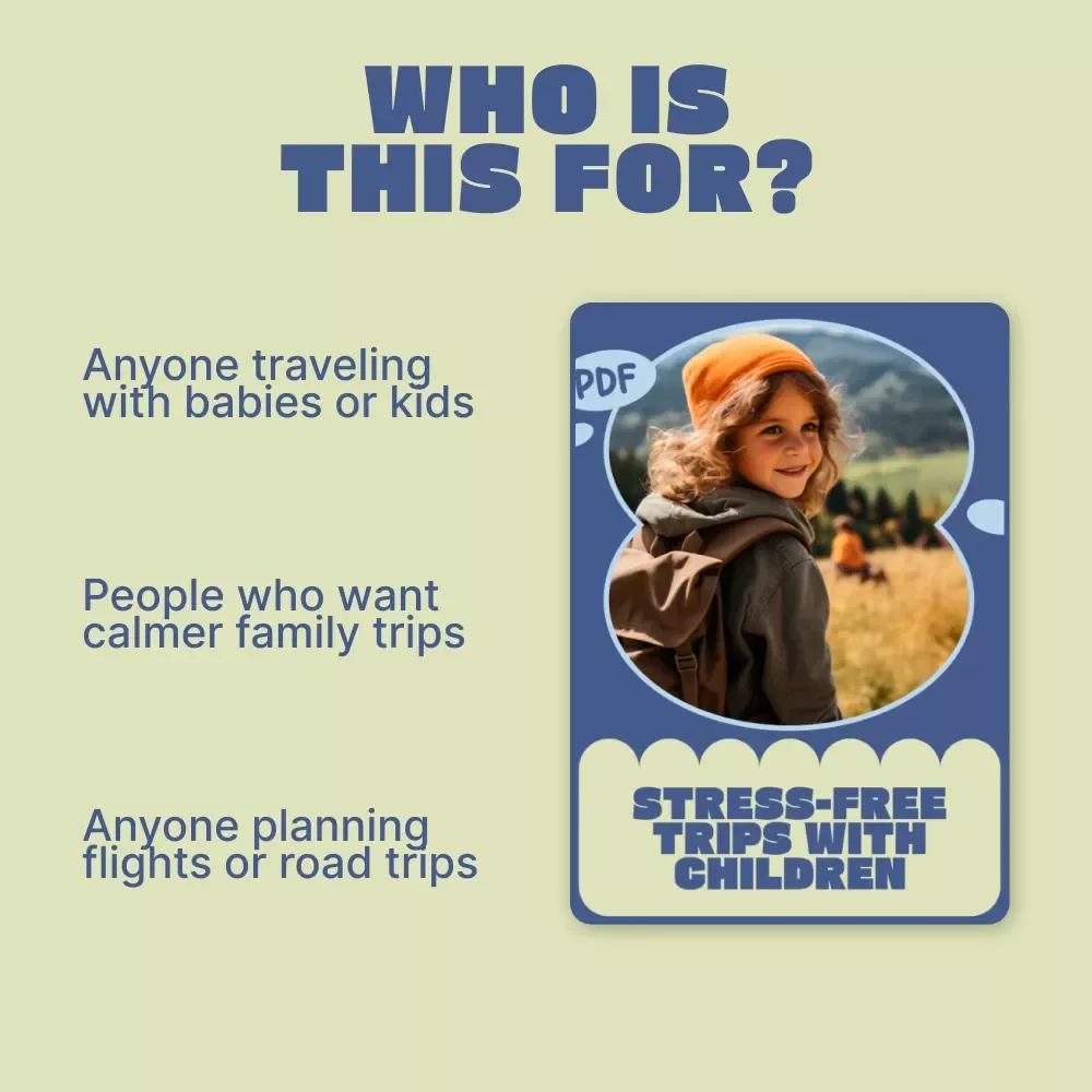 Stress-Free Trips with Children | Family Travel Guide with Child Travel Tips for Family Trips | Digital Download for Easy, Happy Adventures