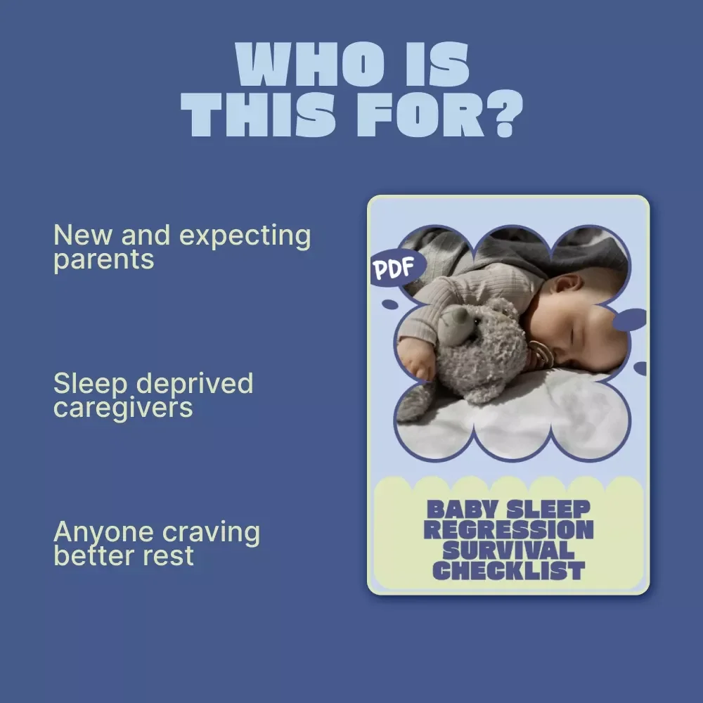 Baby Sleep Regression Survival Checklist | Easy Baby Sleep Regression Signs Guide for Tired Parents