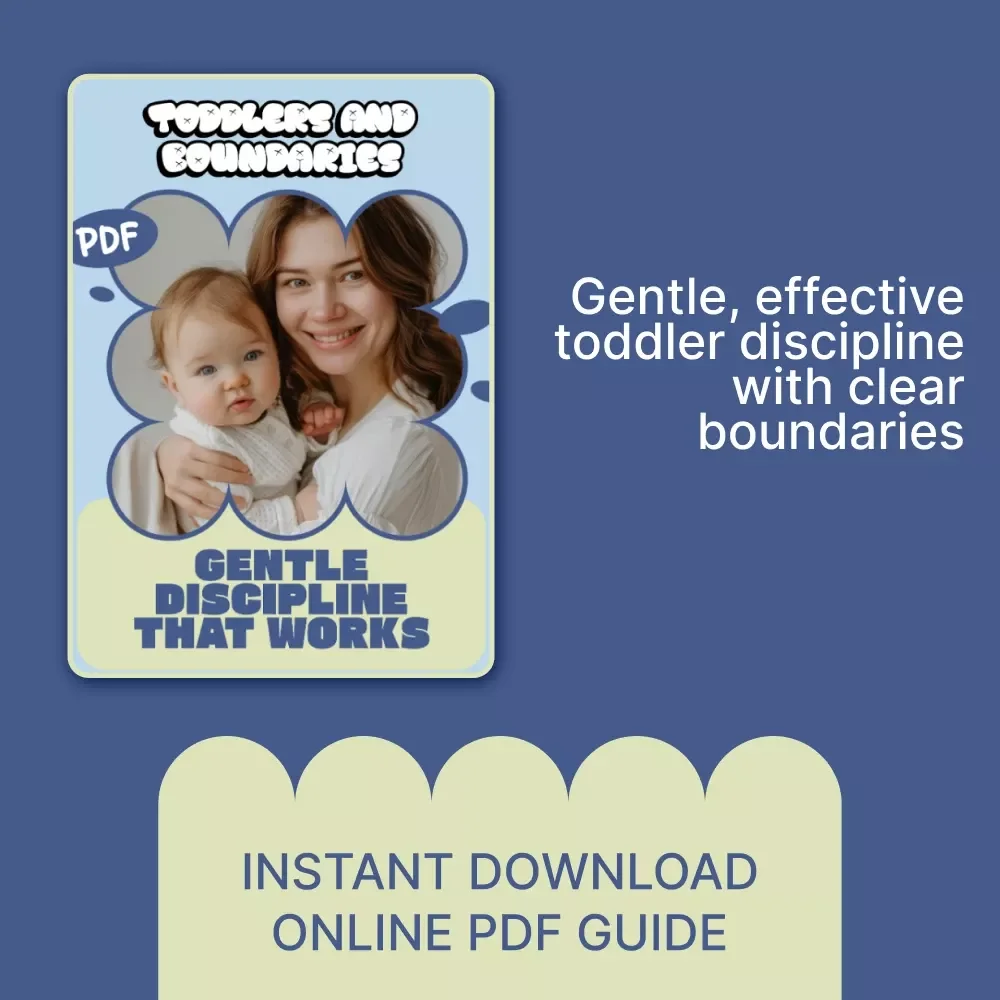 Toddlers and Boundaries: Gentle Discipline that Works | Parenting eBook Guide on what discipline style works for toddlers | Calm Tantrums & Build Cooperation