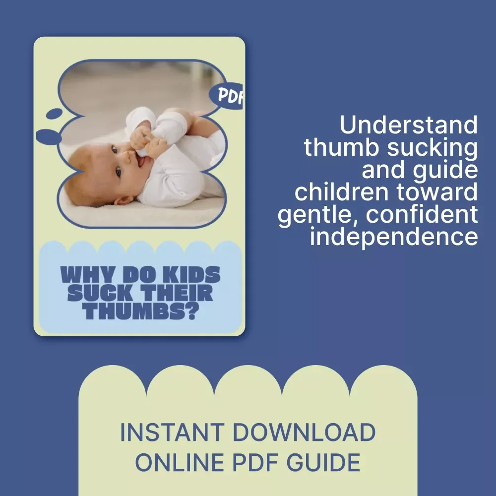 Why Do Kids Suck Their Thumbs – A Gentle Parenting Guide Explaining Kids Thumb Sucking, Habits, Emotions & Practical Solutions