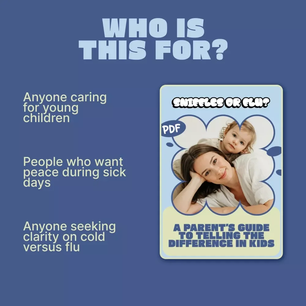 Sniffles or Flu? A Parent’s Guide to Telling the Difference in Kids | Practical Ebook on Children Common Cold vs Flu Signs