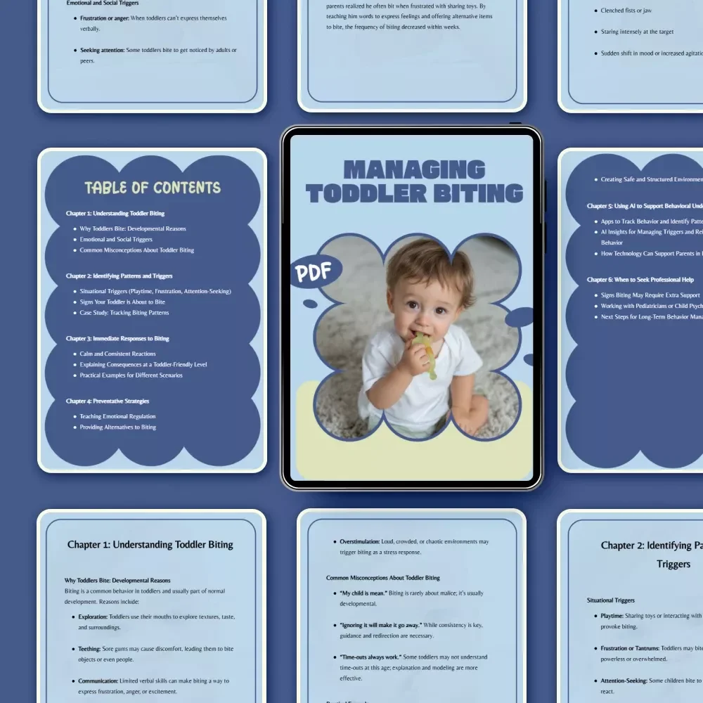 Managing Toddler Biting – A Practical Parenting eBook | Digital Download Guide for Calm, Confident Responses