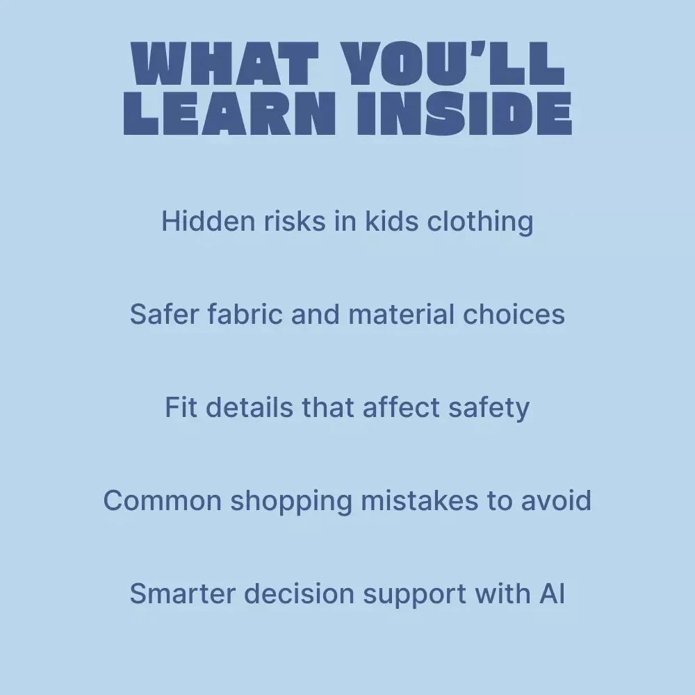 Kids Clothing Safety Guide for Parents – Smart, Practical Kids Clothing Safety Checklist & Digital Download