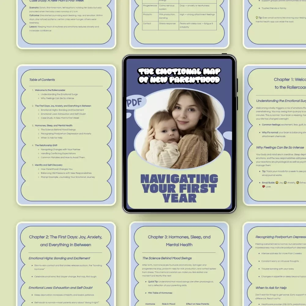The Emotional Map of New Parenthood: Navigating Your First Year | Honest Guide to Feelings New Parents Should Expect, Emotional Support eBook