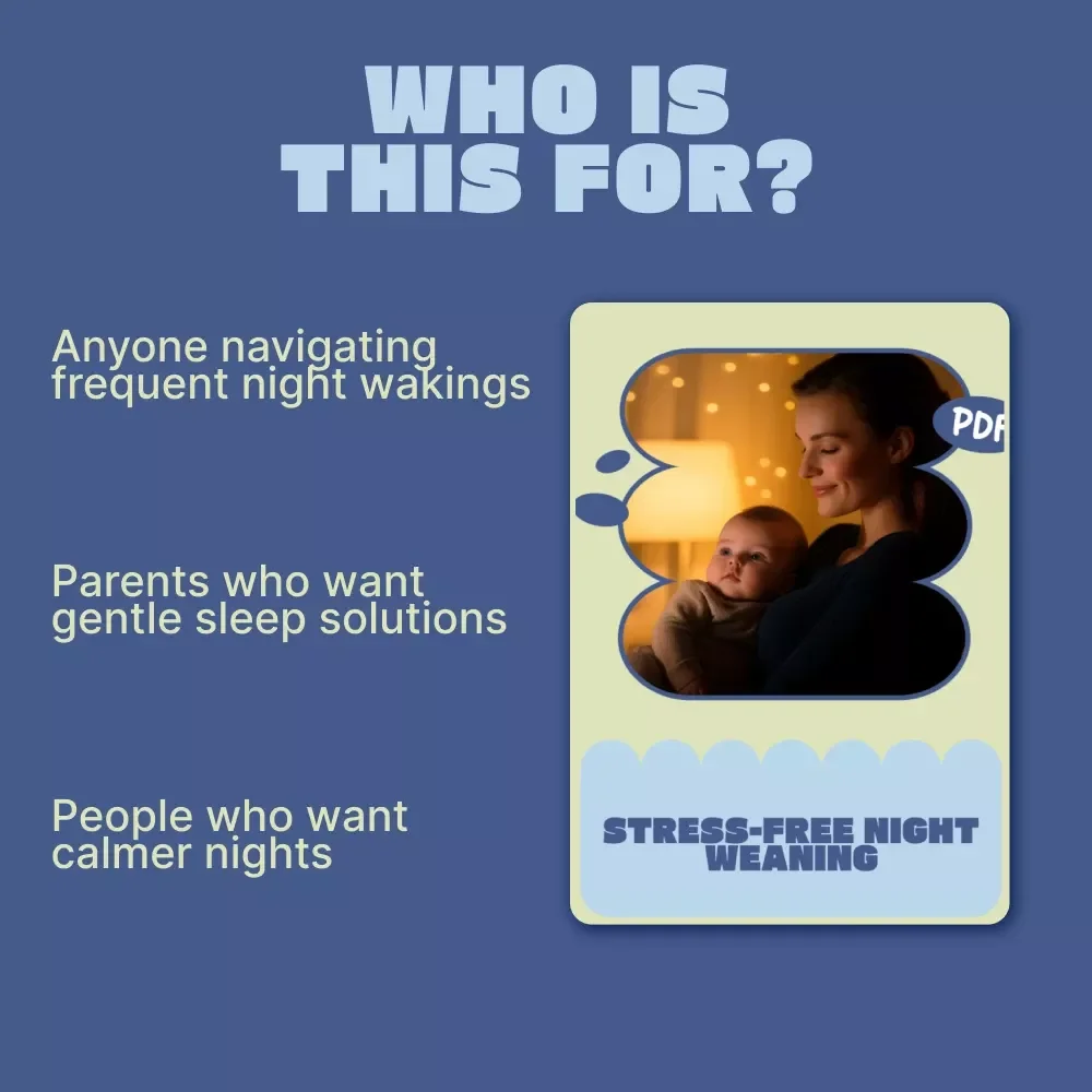 Stress-Free Night Weaning – Gentle Baby Sleep Guide, Night Feed Reduction eBook, Calm Bedtime Routine Checklist for Parents