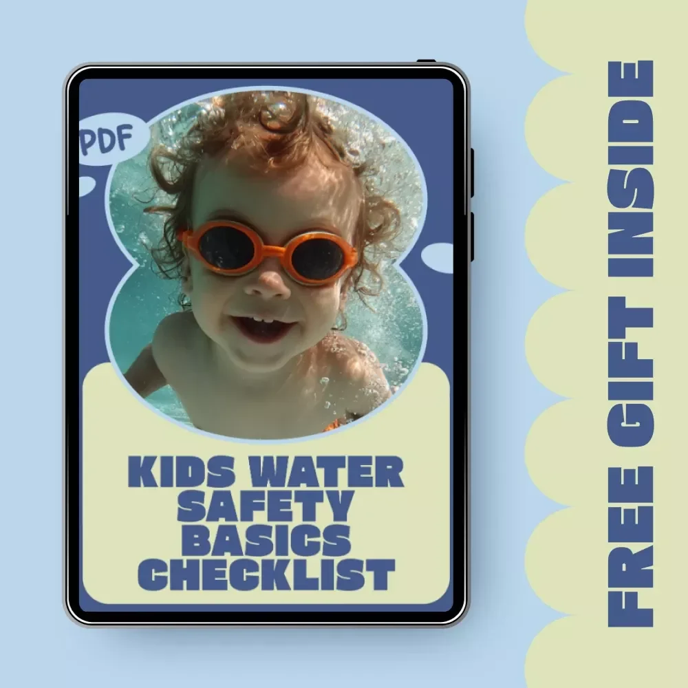 Kids Water Safety Basics Checklist | Printable Kids Water Safety Basics Guide for Parents, Caregivers & Swim Readiness Planning